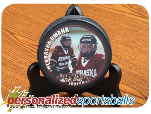 Personalized Hockey Pucks - Add Your Photo or text - For the Player and Coach